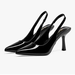 Elisabet Tang Slingback Stiletto Pumps Black